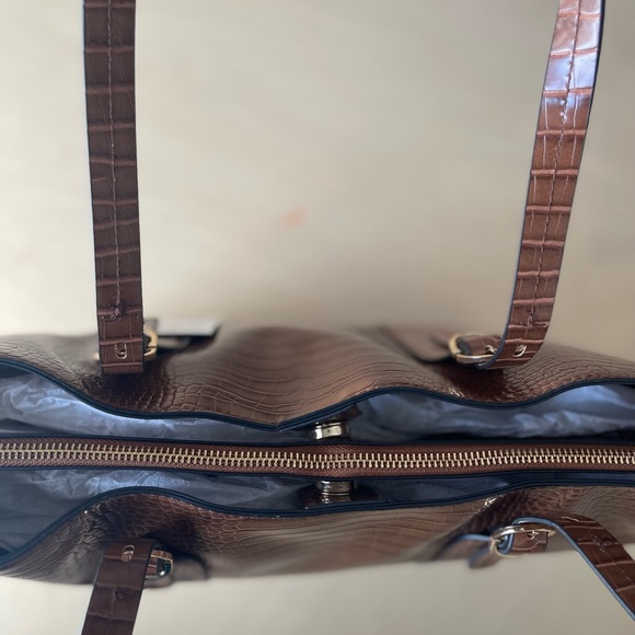 Alfani Tote in Brown crocodile - Picture 7 of 9